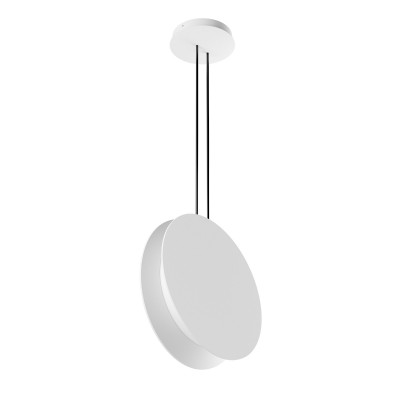 Linea Light - Home - Yo-Yo SP - Runde LED Pendelleuchte - Weiß gaufriert RAL 9003 - Diffused