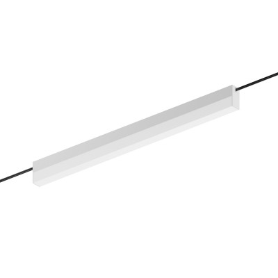 Linea Light - Systeme und Kabel - Iota-C L - String-Lampe - Weiß gaufriert RAL 9003 - LS-LL-9859 - Warmweiss - 3000 K - Diffused