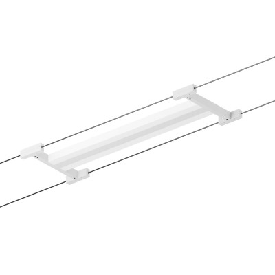 Linea Light - Systeme und Kabel - Iota-C30_3 - String-Lampe - Weiß gaufriert RAL 9003 - LS-LL-9865 - Warmweiss - 3000 K - Diffused