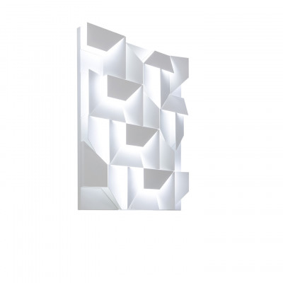 Nemo - Geometrica - Wall Shadows AP XL - Rechteckige Wandleuchte - Weiß - LS-NL-WSH-LWW-31 - Warmweiss - 3000 K