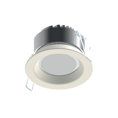 tech-LAMP - Einbaustrahler - Alisso Cob FA Round - Runde Einbaustrahler 6,7W - Weiß RAL 9010