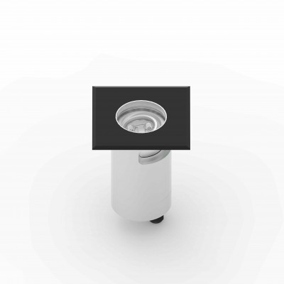 tech-LAMP - Überfahrbare/begehbare Strahler - Ila FA Square - Verstellbarer Quadratischer Einbaustrahler 5,1W - Schwarz RAL 9005