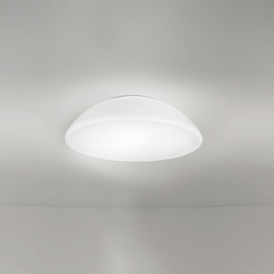 Vistosi - Dome - Infinita AP PL 36 LED - Wandleuchte oder Designer Deckenleuchte - Weiß satiniert - LS-VI-INFINPP36-0FFBC-BCSTL221CE - Superwarm - 2700 K - Diffused
