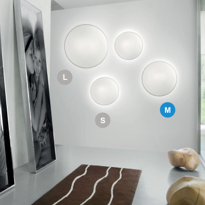 Vistosi - Round ceiling - Aurora AP PL 40 LED - Moderne Wand oder Deckenleuchte - Kristall - LS-VI-AURORPP40-0FFBC-BCCRL221CE - Superwarm - 2700 K - Diffused