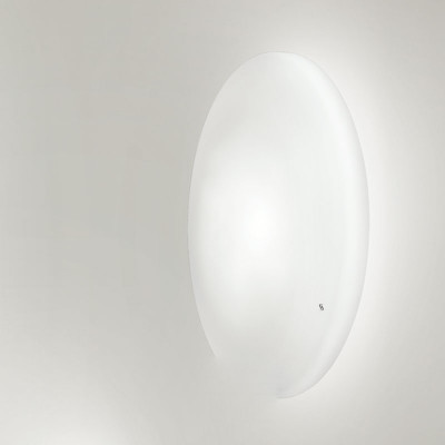 Vistosi - Round ceiling - Moris AP PL 40 LED - Moderne Wand oder Deckenleuchte - Weiß satiniert - LS-VI-MORISPP40-0GGBC-BCSTL221CE - Superwarm - 2700 K - Diffused