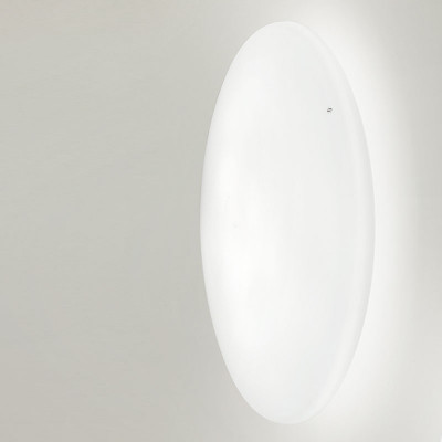 Vistosi - Round ceiling - Moris AP PL 50 LED - Moderne Wand oder Deckenleuchte - Weiß satiniert - LS-VI-MORISPP50-0GGBC-BCSTL221CE - Superwarm - 2700 K - Diffused
