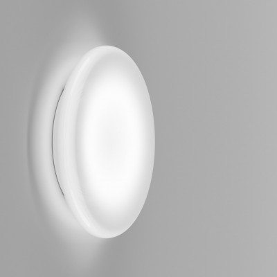 Vistosi - Round ceiling - Pod AP L LED - Minimale Wandleuchte - Glänzend weiß - Diffused