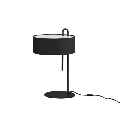 ACB - Tissue - Clip TL - Table lamp with textile lampshade - Black / black - LS-AC-S8178N