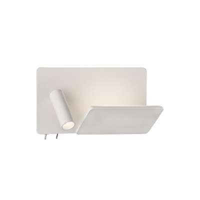 ACB - Indoor wall lamps - Laika AP SX LED - Wall lamp with reading light and USB recharge - White - LS-AC-A3665194BIZQ - Warm white - 3000 K