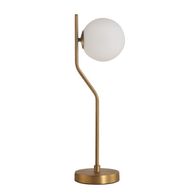 ACB - Sphere lamps - Maui TL - Table lamp with spherical diffuser - Gold matt / opaline - LS-AC-S81631O