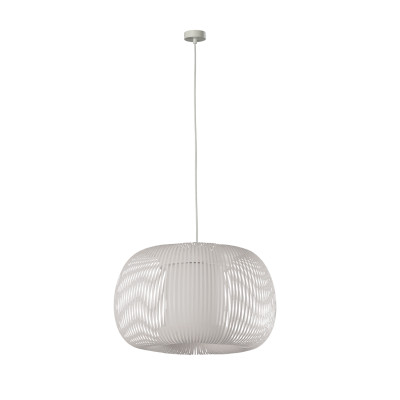 ACB - Tissue - Mirta SP 38 - Chandelier with textile lampshade - White / white - LS-AC-C3055081BB
