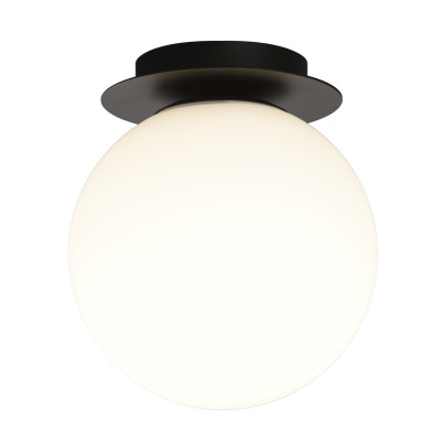 ACB - Sphere lamps - Parma PL - Sphere shaped ceiling light - Matt black / opal glass - LS-AC-P3946080N