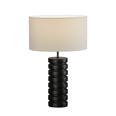 ACB - Tissue - Sharm TL - Table lamp with textile lampshade - Matt black / - LS-AC-S8206080N