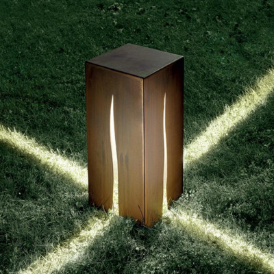 Artemide - Artemide Outdoor - Granito 60 TE - Outdoor floor lamp - Cor-ten steel - LS-AR-T083100