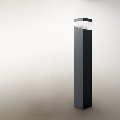 Artemide - Artemide Outdoor - Tetragono 90 TE LED - Bollard for outdoors - Anthracite - LS-AR-T417200W00 - Warm white - 3000 K - Diffused