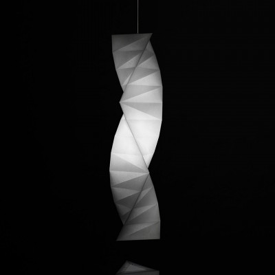 Artemide - Light Design - Tatsuno-Otoshigo SP - Chandelier with textile lampshade - White - LS-AR-1696010A - Warm white - 3000 K - Diffused