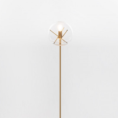 Artemide - Light Design - Vitruvio PT - Floor lamp with glass diffuser - Brass - LS-AR-1262010A