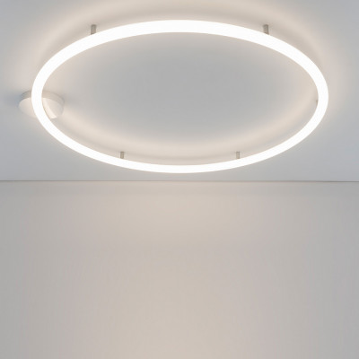 Artemide - Minimalism - Alphabet Of Light Circular 90 AP PL - Circular shape design wall and ceiling lamp - White - LS-AR-1306000A - Warm white - 3000 K - Diffused
