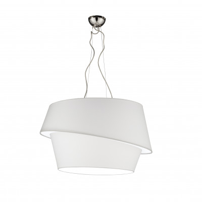 Artempo - Morfeo - Kamon SP - Chandelier with textile lampshade - White - LS-AT-200-B