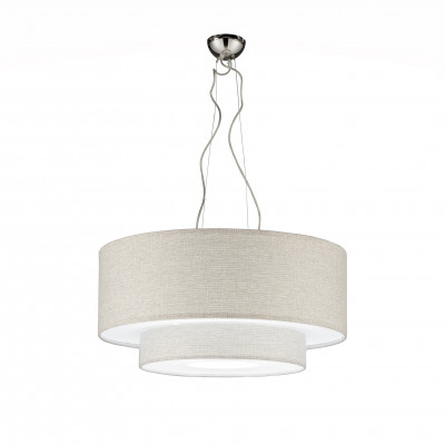 Artempo - Morfeo - Morfeo SP L - Big chandelier with textile lampshaped - Light fabric - LS-AT-183-TC
