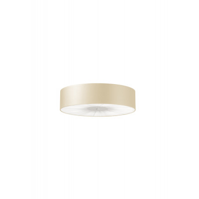 Axolight - Skin&Velvet - Skin 100 PL - Ceiling lamp with lampshade in faux leather - Ivory/White - LS-AX-PLSKI100E27BABC