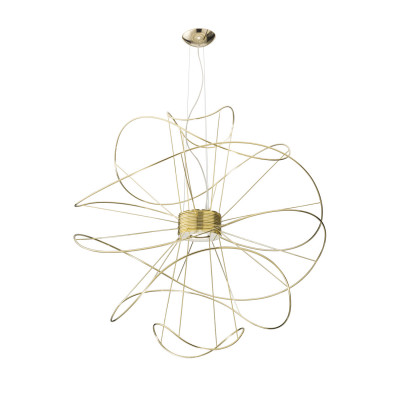 Axolight - Thin - Hoops 6 SP LED - 6 circles chandelier - Gold - LS-AX-SPHOOPS6ORORLED - Warm white - 3000 K - Diffused