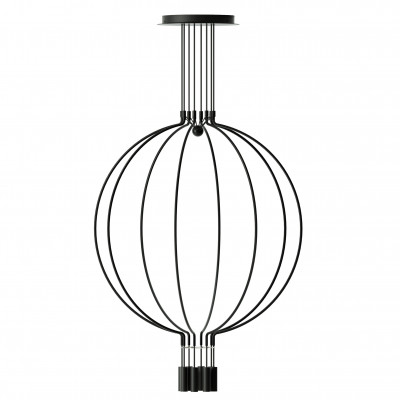 Axolight - Thin - Liaison L8 SP LED - Big design chandelier - Black - LS-AX-SPLIAIG8NENELED - Warm white - 3000 K - 40°