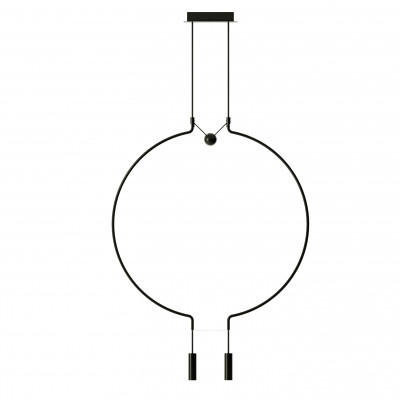 Axolight - Thin - Liaison M2 SP LED - Medium design chandelier - Black - LS-AX-SPLIAIM2NENELED - Warm white - 3000 K - 40°