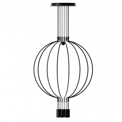 Axolight - Thin - Liaison M8 SP LED - Medium design chandelier - Black - LS-AX-SPLIAIM8NENELED - Warm white - 3000 K - 40°