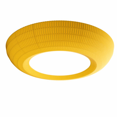 Axolight - Tissue - Bell 118 PL - Colored ceiling lamp - Yellow - LS-AX-PLBEL118E27GIXX