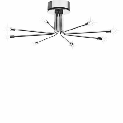 Cini&Nils - CiniLightS - CiniLightSystem PL 8L - Ceiling lamp with eight lights - Chrome - LS-CN-00491