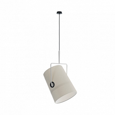 Diesel Living with Lodes - Vinyl - Fork Large SP - Chandelier with textile lampshade - Ivory / Ivory - LS-ST-50520-5400