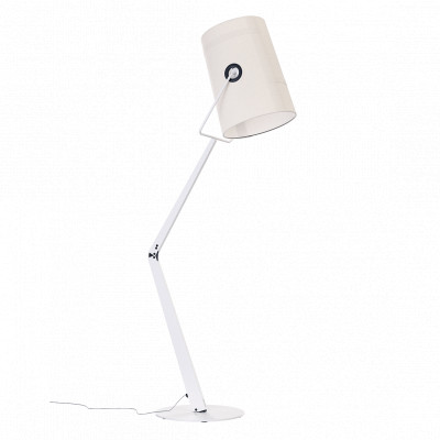 Diesel Living with Lodes - Vinyl - Fork PT - Floor light with extile lampshade - Ivory / Ivory - LS-ST-50570-5400