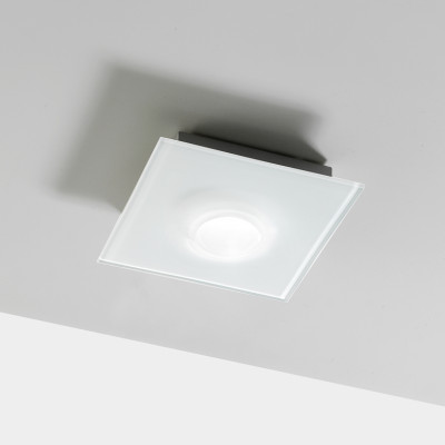 Elesi Luce - Geometrie - Pois PL 1L XS LED - Square ceiling light one light - White - LS-EL-02001XXDHXPBB - Super warm - 2700 K - Diffused