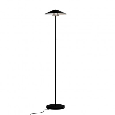 Elesi Luce - Iconic&Narciso - Narciso PT LED - Metal floor lamp with lampshade - Aluminum/black - Diffused