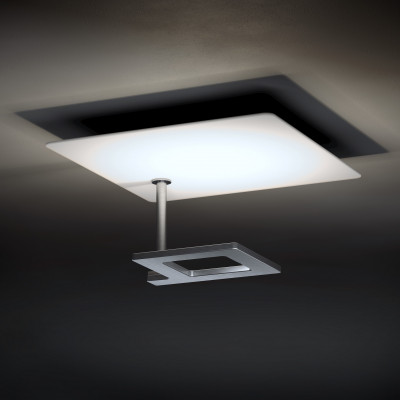 Elesi Luce - Riflessi - Like Q PL S LED - Square ceiling light small - Aluminum / White - LS-EL-04603ASDHXXBB - Super warm - 2700 K - Diffused