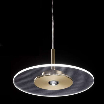 Elesi Luce - Transparency - Air SP S LED - Circular suspension LED - Satined brass - LS-EL-03431OSDHXXXX - Super warm - 2700 K - Diffused