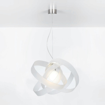 Emporium - Nuvola - Nuvola SP - Designer pendant lamp - Satin white - LS-EM-CL602-12