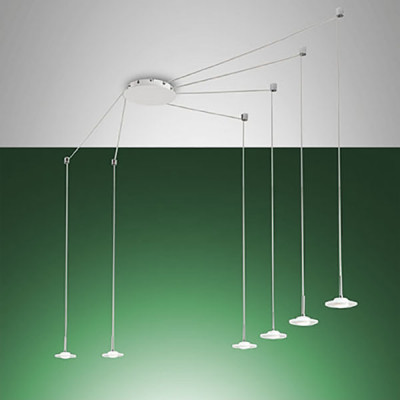 Fabas Luce - Arms - Susanna LED SP 6L - Chandelier with six lights - White - LS-FL-3444-46-102 - Warm white - 3000 K - Diffused