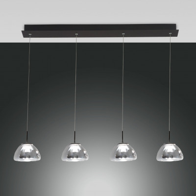 Fabas Luce - Decorative - Lucille 4L SP LED linear - Linear suspension lamp - Fumé - LS-FL-3764-48-126 - Dynamic White - Diffused
