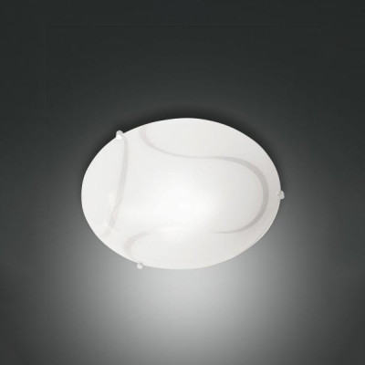 Fabas Luce - Decorative - Magma PL S - Small round ceiling light - Satin white - LS-FL-3521-61-102