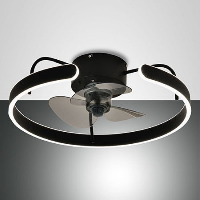 Fabas Luce - Domizia - Savoy PL - LED ceiling light - Black - LS-FL-3710-65-101 - Warm Tune - Diffused