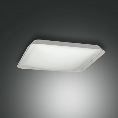 Fabas Luce - Geometric - Hugo PL S LED - Ceiling light with glass diffusor - White - LS-FL-3645-61-102 - Warm white - 3000 K - Diffused