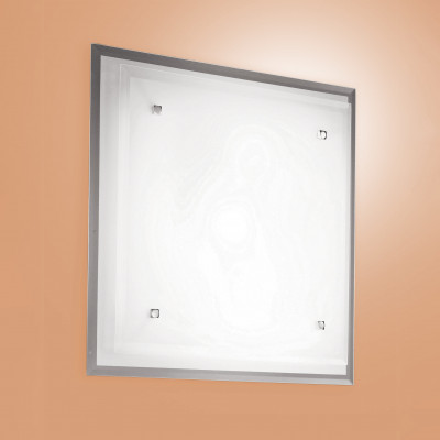 Fabas Luce - Geometric - Maggie PL Square L - Large squared ceiling light - White - LS-FL-2957-64-102