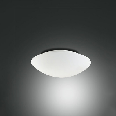 Fabas Luce - Geometric - Pandora AP PL S LED - Small round design wall and ceiling lamp - Satin white - LS-FL-3563-61-102 - Warm white - 3000 K - Diffused