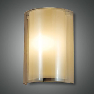 Fabas Luce - Hale - Maribel AP - Metal wall light with glass sleb - Amber - LS-FL-3707-21-125