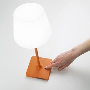 Lampe LED tactile Neutra GM Or mat - Fabas Luce