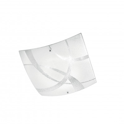Fabas Luce - La Mia Luce - Kymi PL M - Ceiling light with glass diffusor - White - LS-FL-3287-65-102