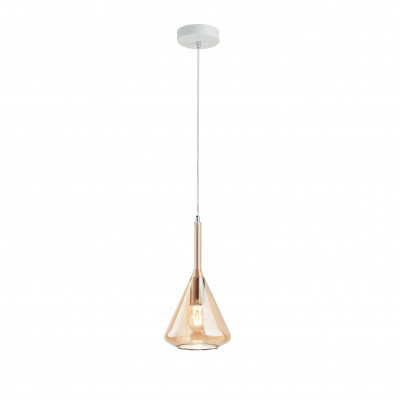 Fabas Luce - La Mia Luce - Tris SP 1L - Glass chandelier - Amber - LS-FL-3582-40-125