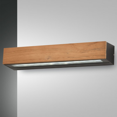 Fabas Luce - Natural Essence - Hazel AP M - Outdoor contemporary wall light - Wood - LS-FL-3680-29-165 - Warm white - 3000 K - Diffused
